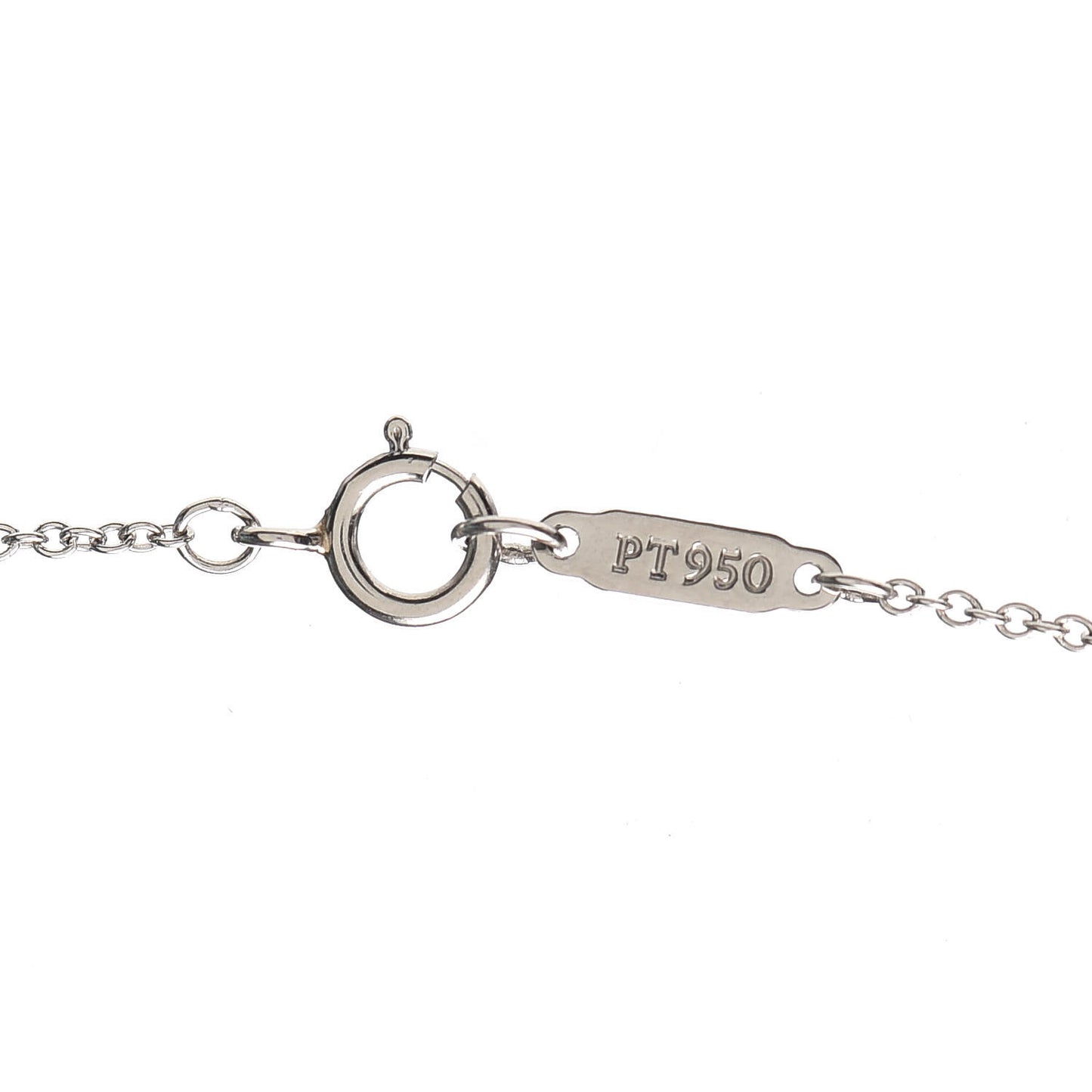 Platinum Diamond Small Paper Flowers Pendant Necklace