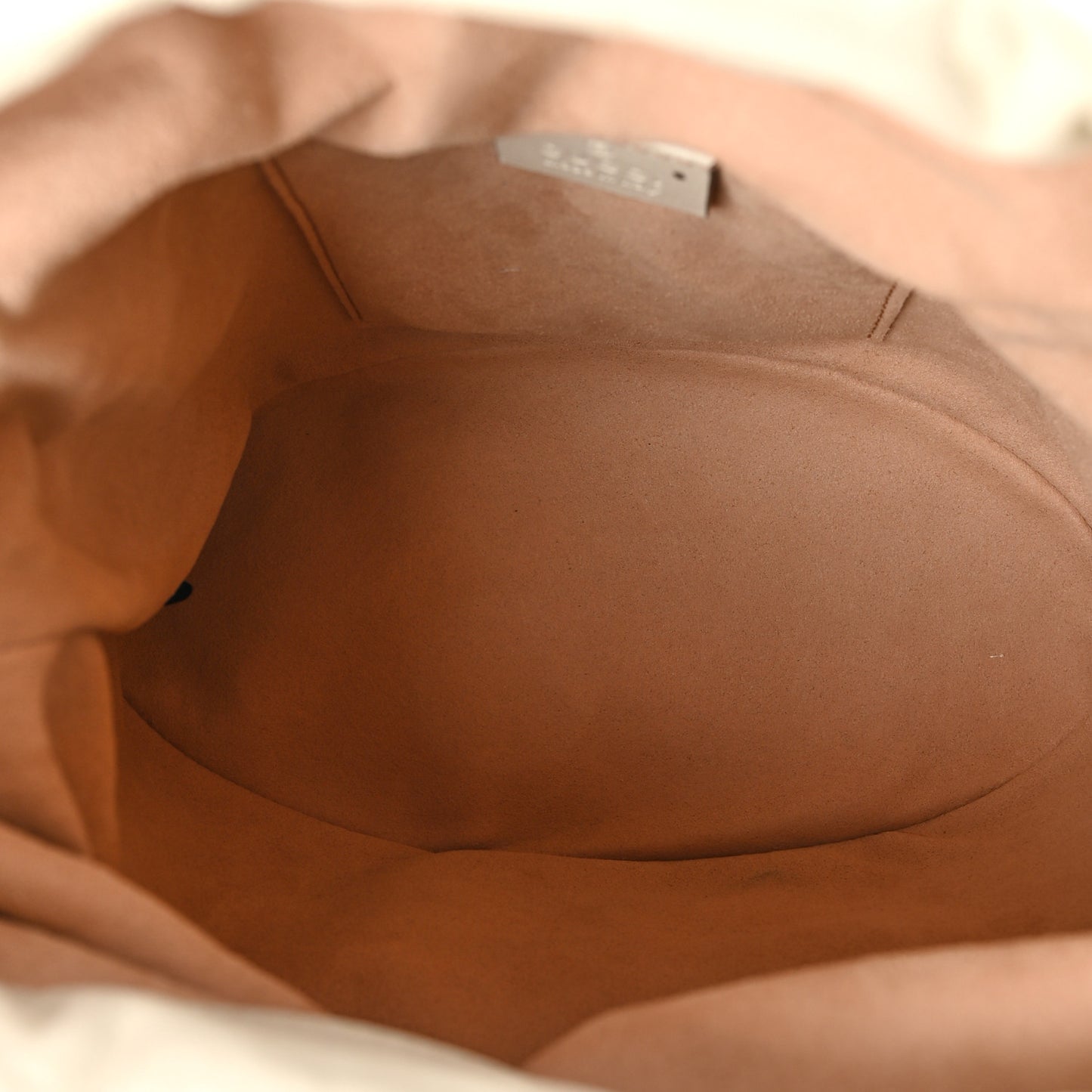 Azalea Sakai Calfskin Horsebit 1955 Drawstring Bucket Bag Mystic White