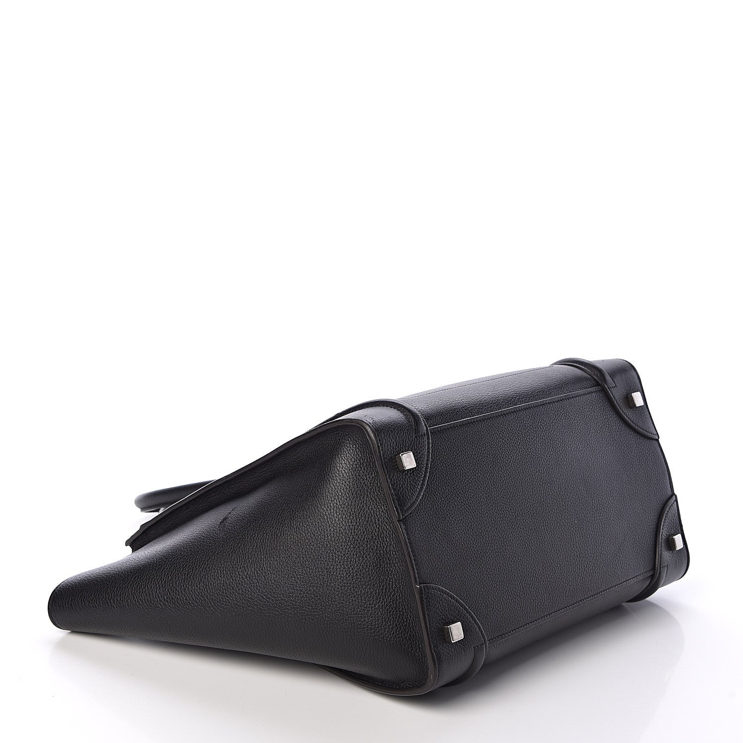 Celine Drummed Calfskin Mini Luggage Black 4 of 9