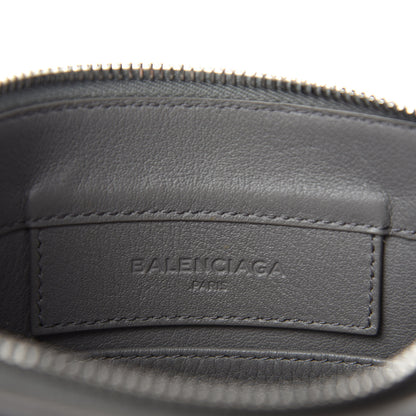 Balenciaga Veau Papier Classic Silver Hardware Triple XS Zip Around Crossbody Gris Acier 11 of 13