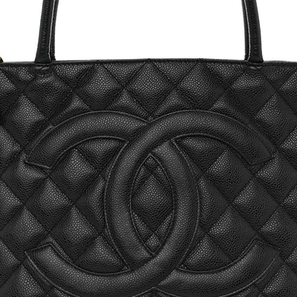Chanel Caviar Quilted Medallion Tote Black 8 of 10