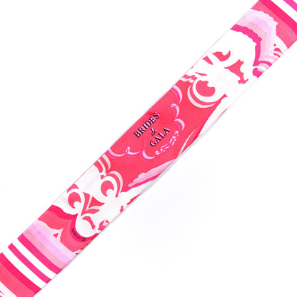 Hermes Silk Brides de Gala Shadow Twilly Rose Blanc Fuchsia 3 of 4