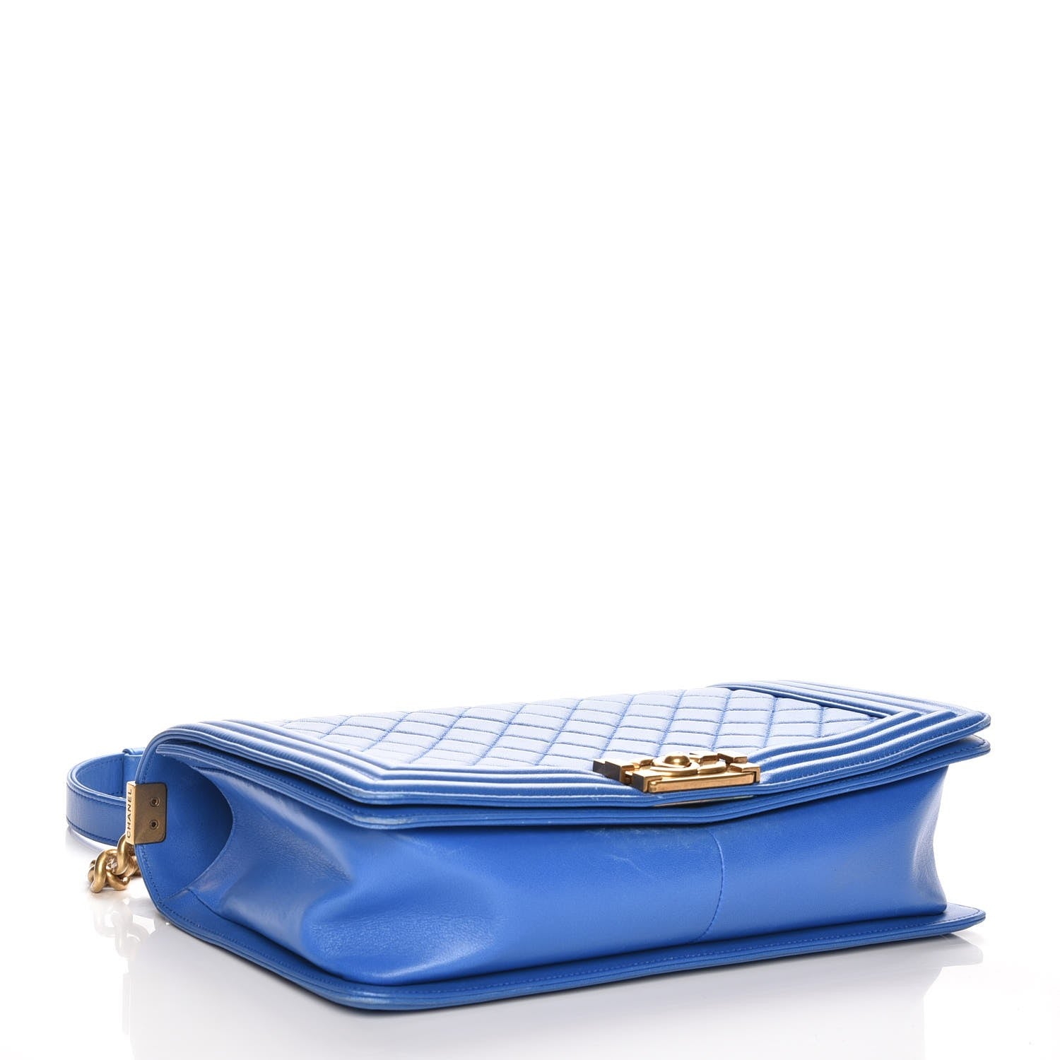 Chanel Lambskin Quilted New Medium Boy Flap Blue 4 of 7