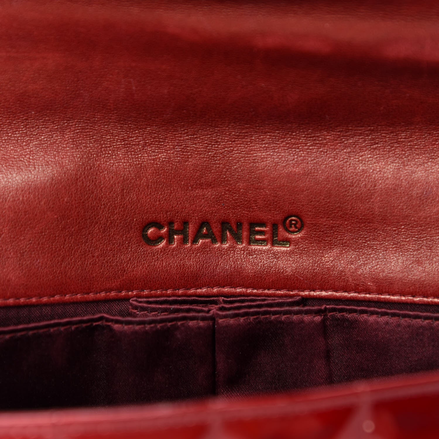 Chanel Patent East West Chocolate Bar Flap Red 11 of 15