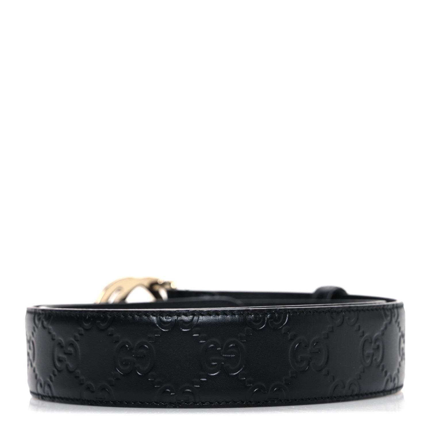 Gucci Calfskin Interlocking G 37mm Belt 85 34 Black 2 of 6