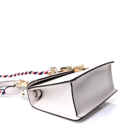 Gucci Calfskin Mini Sylvie Top Handle Bag White 3 of 4