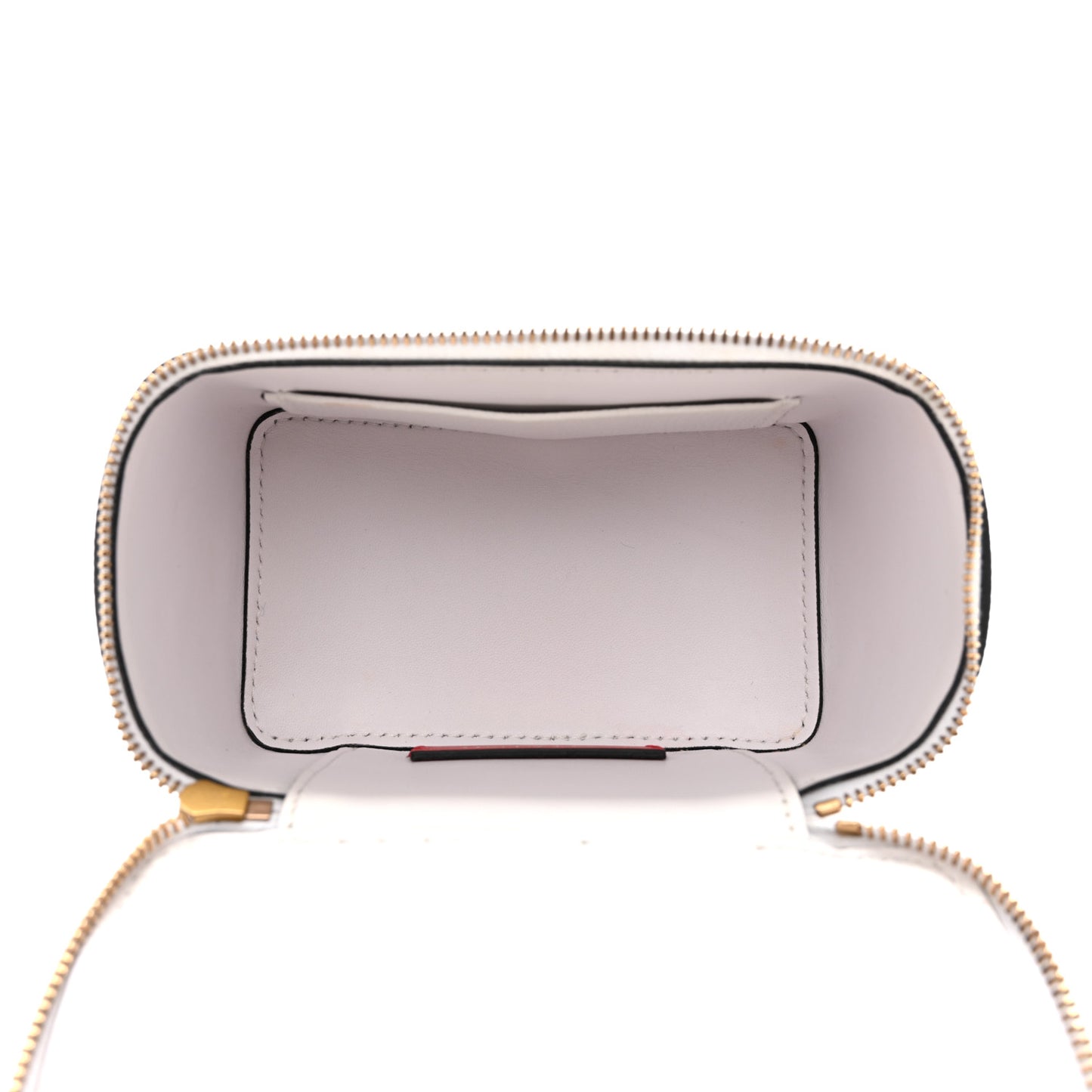 Grained Calfskin VSling Vanity Case White