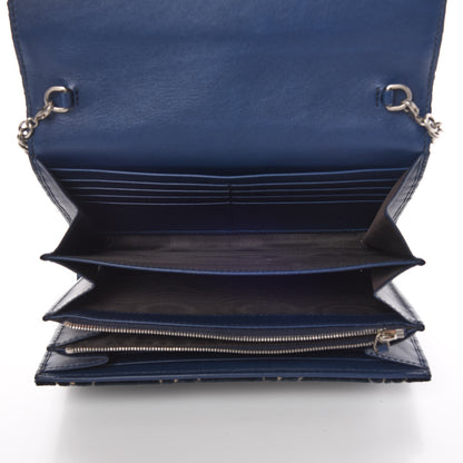 Gucci Velvet Crystal GG Monogram Mini Dionysus Chain Wallet Blue Beige Black 7 of 10