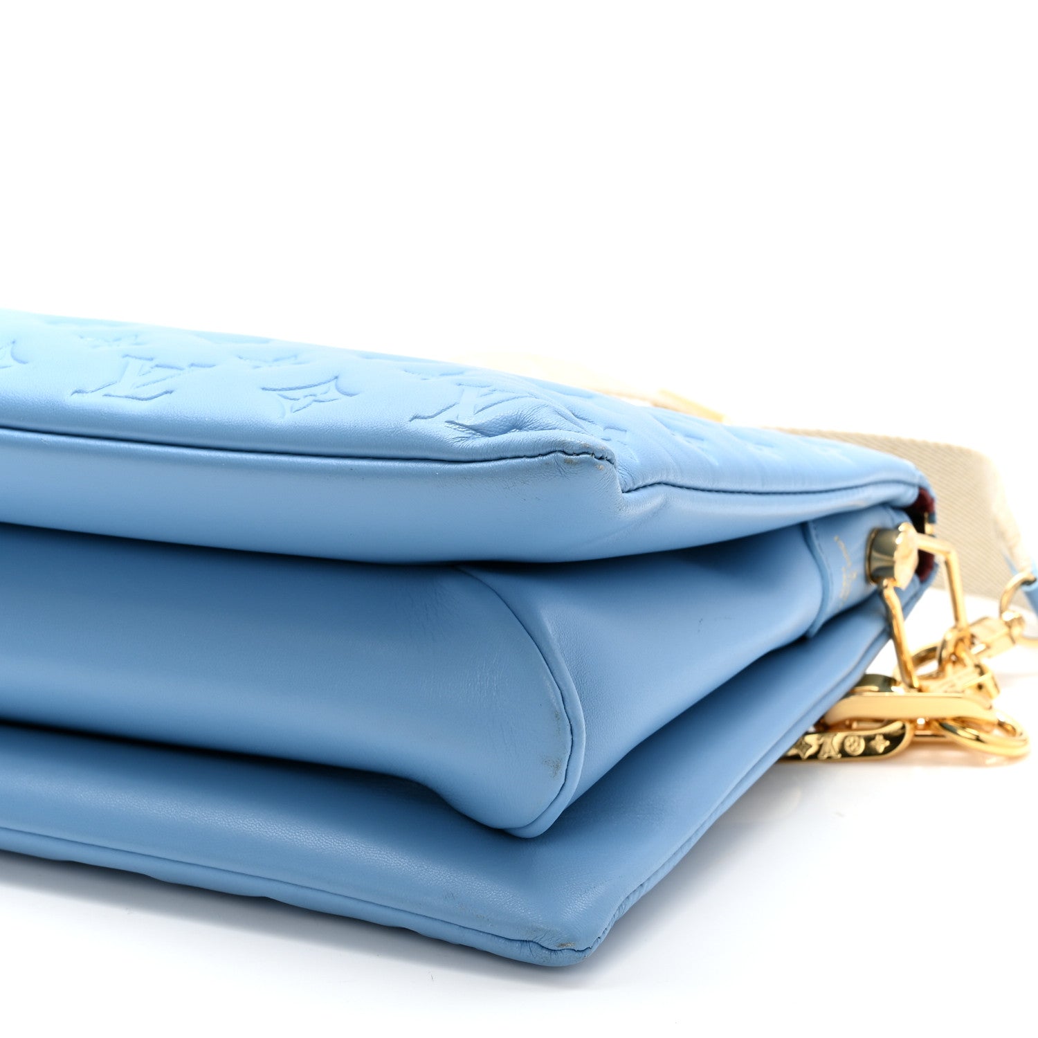 Louis Vuitton Lambskin Embossed Monogram Coussin MM Bleuet 11 of 11