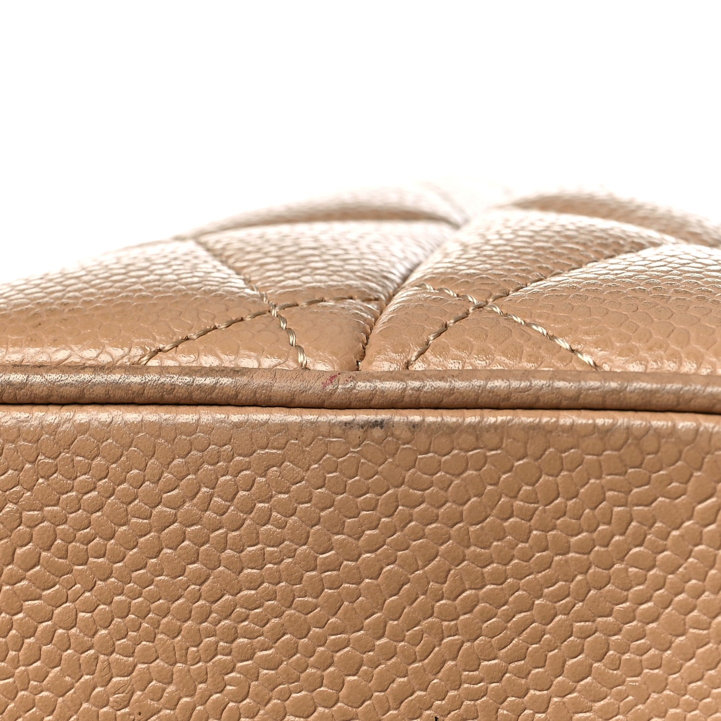 Caviar Quilted Medallion Tote Beige