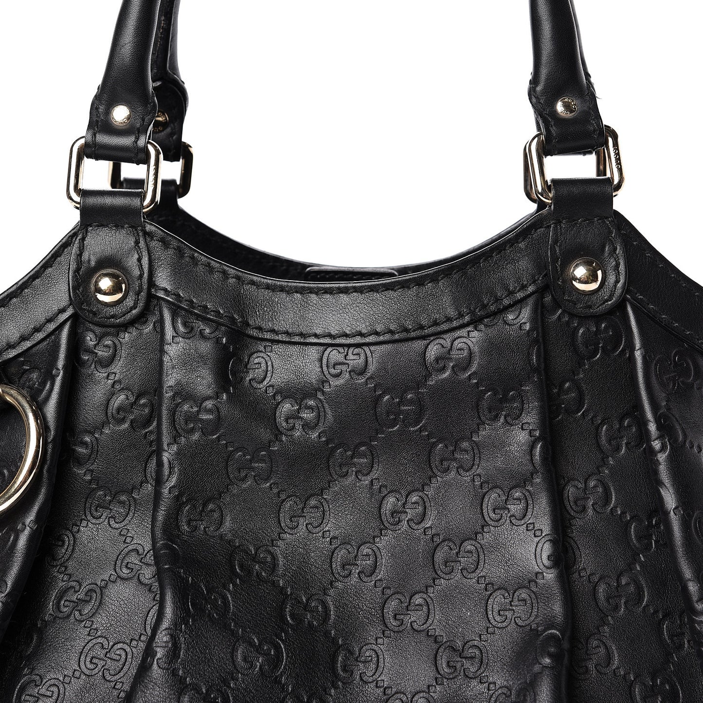 Guccissima Medium Sukey Tote Black
