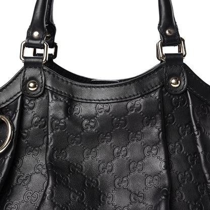 Gucci Guccissima Medium Sukey Tote Black 8 of 15