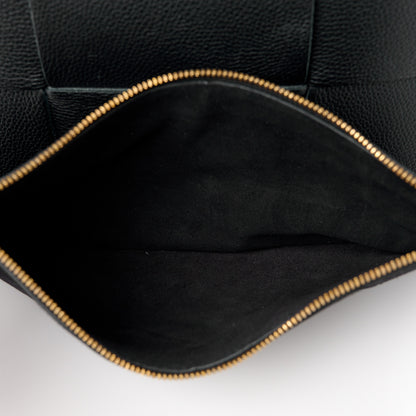 Bottega Veneta Grained Calfskin Intrecciato Small Arco Tote Black 8 of 11