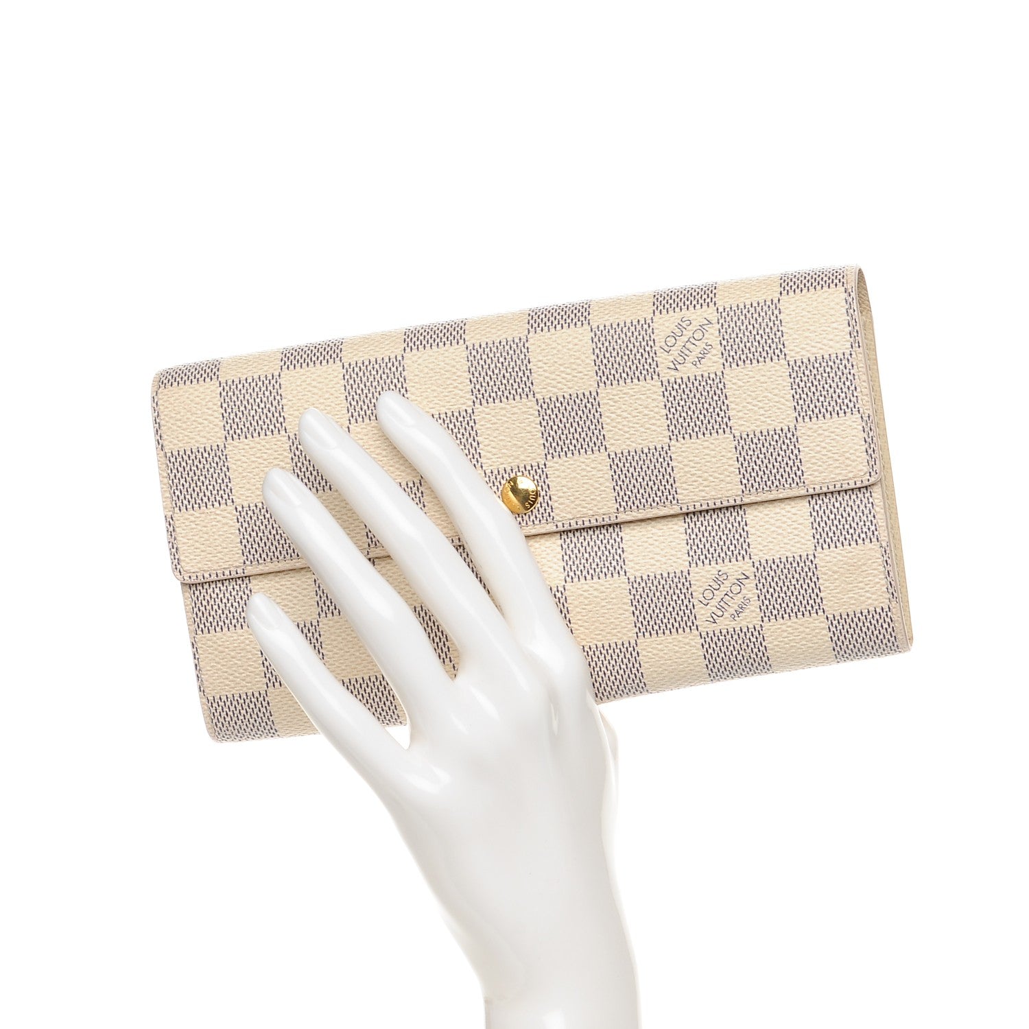 Louis Vuitton Damier Azur Sarah Wallet 2 of 8