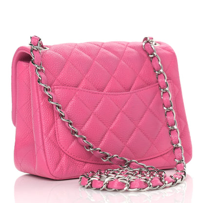 Chanel Caviar Quilted Mini Square Flap Pink 2 of 10
