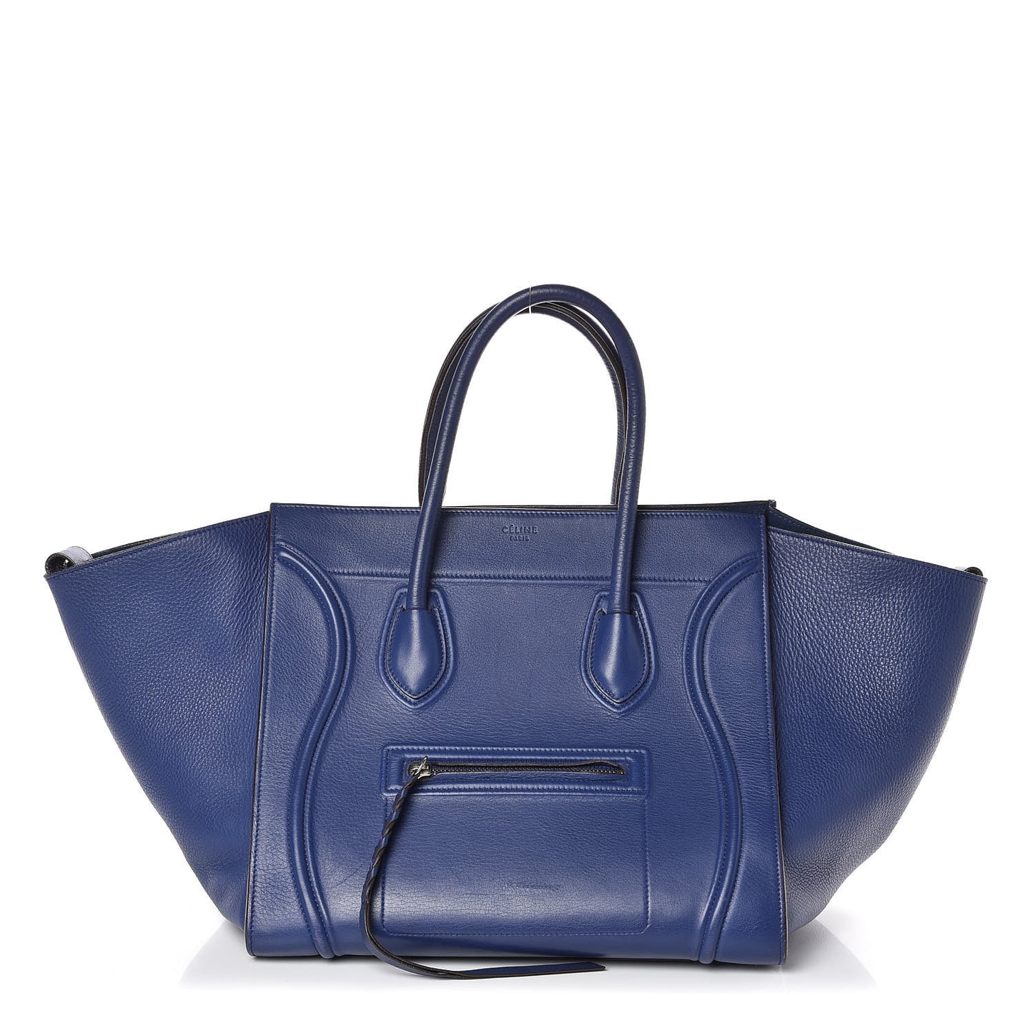 Supple Calfskin Medium Phantom Luggage Indigo