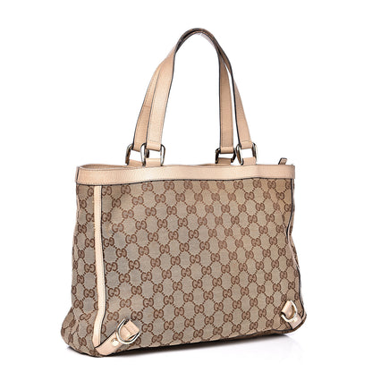 Gucci Monogram Medium Abbey Tote White 2 of 16