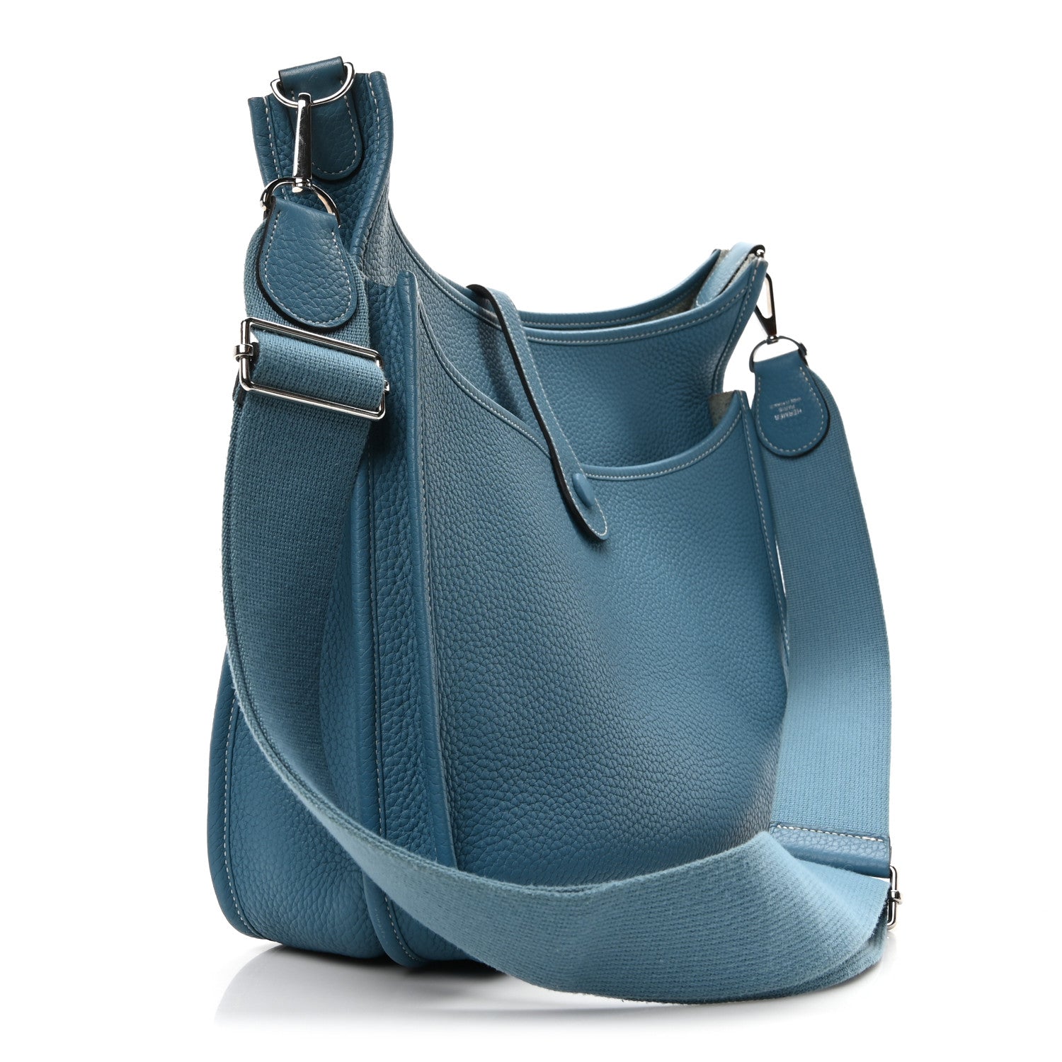 Hermes Taurillon Clemence Evelyne III GM Blue Jean 3 of 10