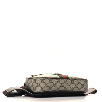 Gucci Soft GG Supreme Monogram Medium Ophidia Belt Bag Dark Brown 4 of 10