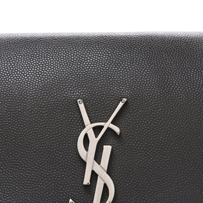 Saint Laurent Sheepskin Medium West Hollywood Monogram Fold-Over Bag Earth 8 of 11