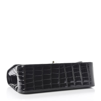 Chanel Alligator Jumbo Double Flap Black 4 of 11