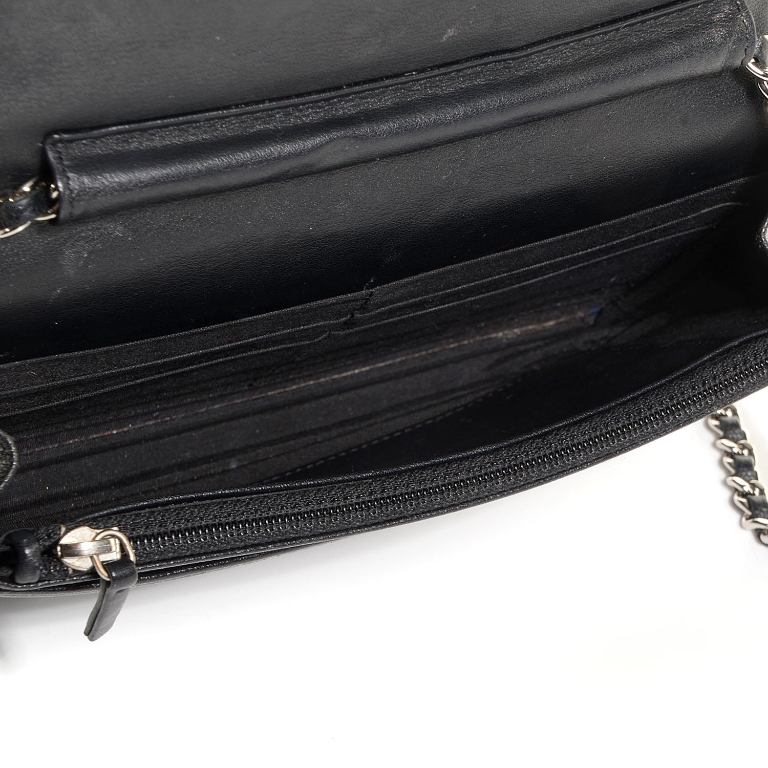 Chanel Caviar Sevruga Wallet On Chain WOC Black 5 of 9