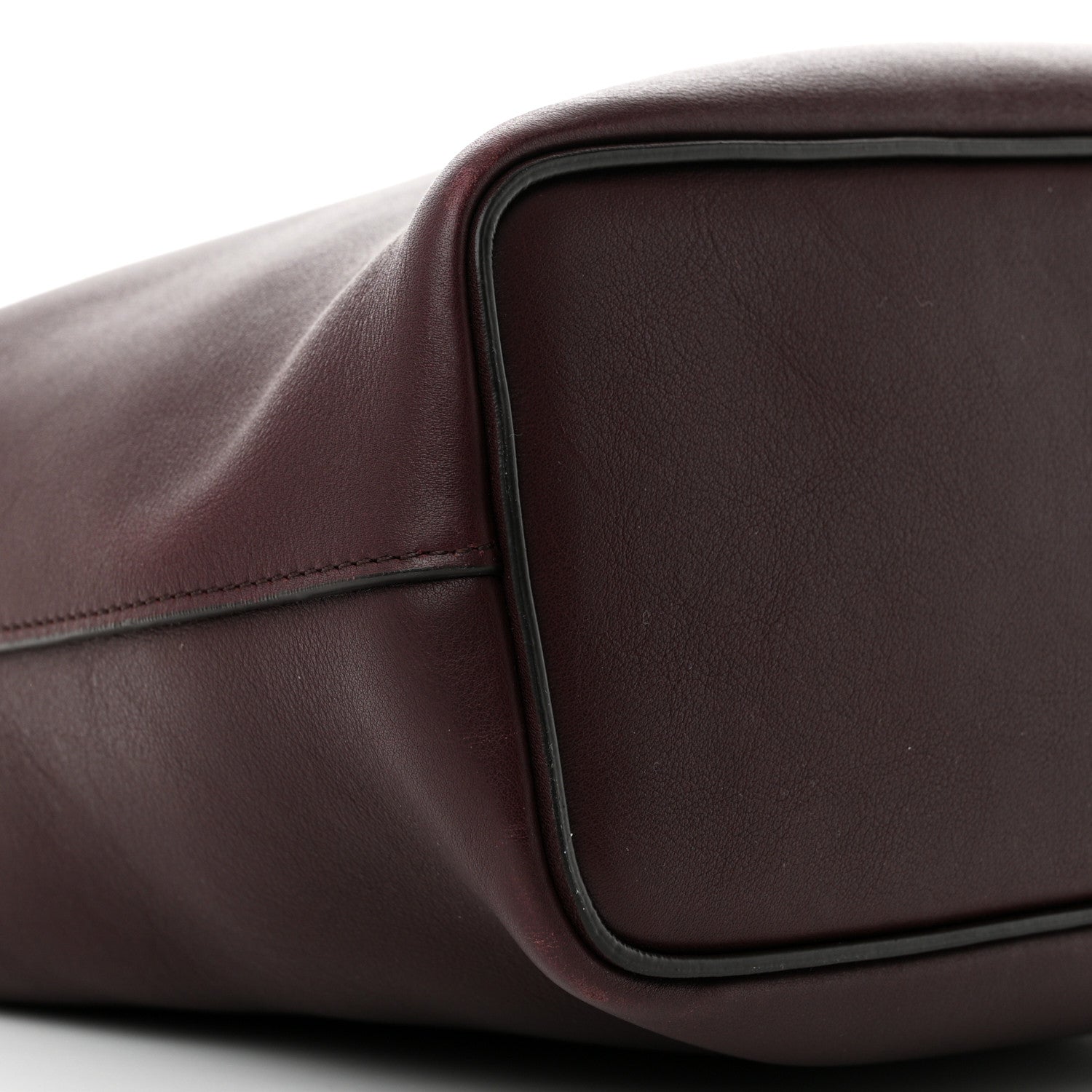 Celine Lambskin Small Soft Cube Satchel Burgundy 9 of 11