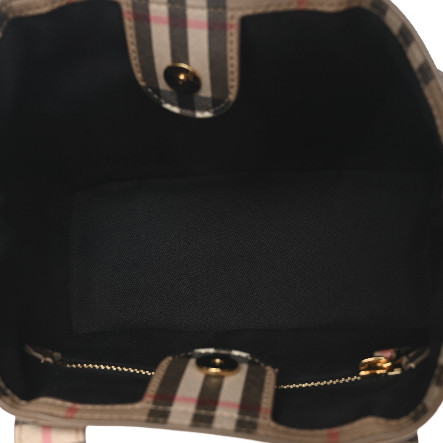 Burberry E-Canvas Check Daphne Tote Archive Beige 5 of 10