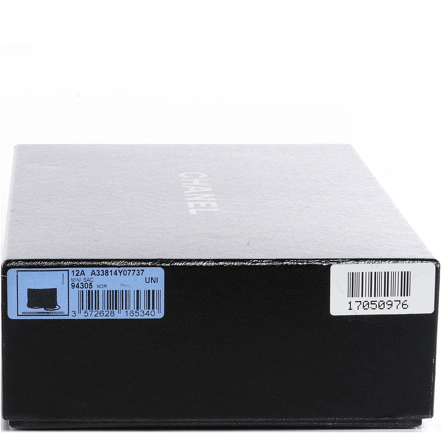 Chanel Striated Patent Wallet On Chain WOC Black 10 of 10