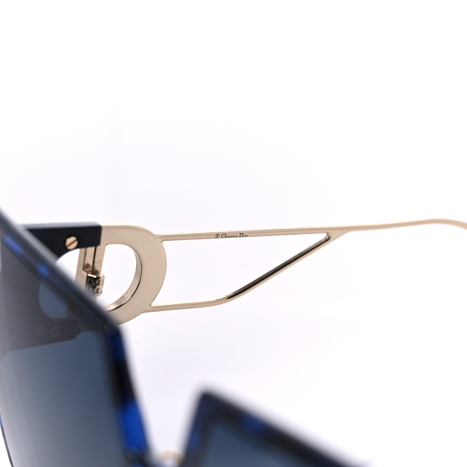 Christian Dior Acetate Square 30 Montaigne Sunglasses Blue 7 of 8
