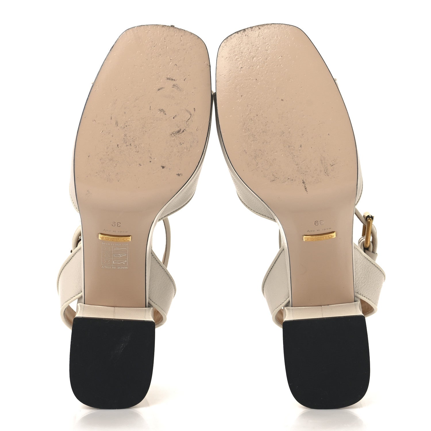 Gucci Quentin Granada Kid Horsebit 25/60mm Platform Sandals 39 Mystic White 6 of 10