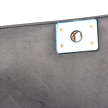 Chanel Lambskin Quilted Medium Boy Flap Black 12 of 18