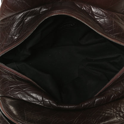 Chanel Distressed Lambskin Vintage Ligne Lady Braid Tote Brown 5 of 11