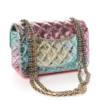 Chanel Metallic Goatskin Quilted Mini 2.55 Reissue Flap Multicolor 2 of 9