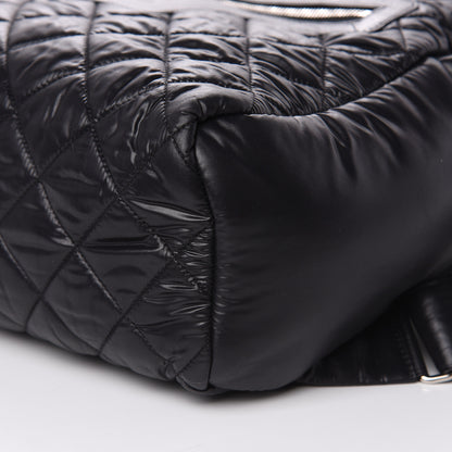 Chanel Nylon Quilted Coco Cocoon Backpack Black 9 of 9