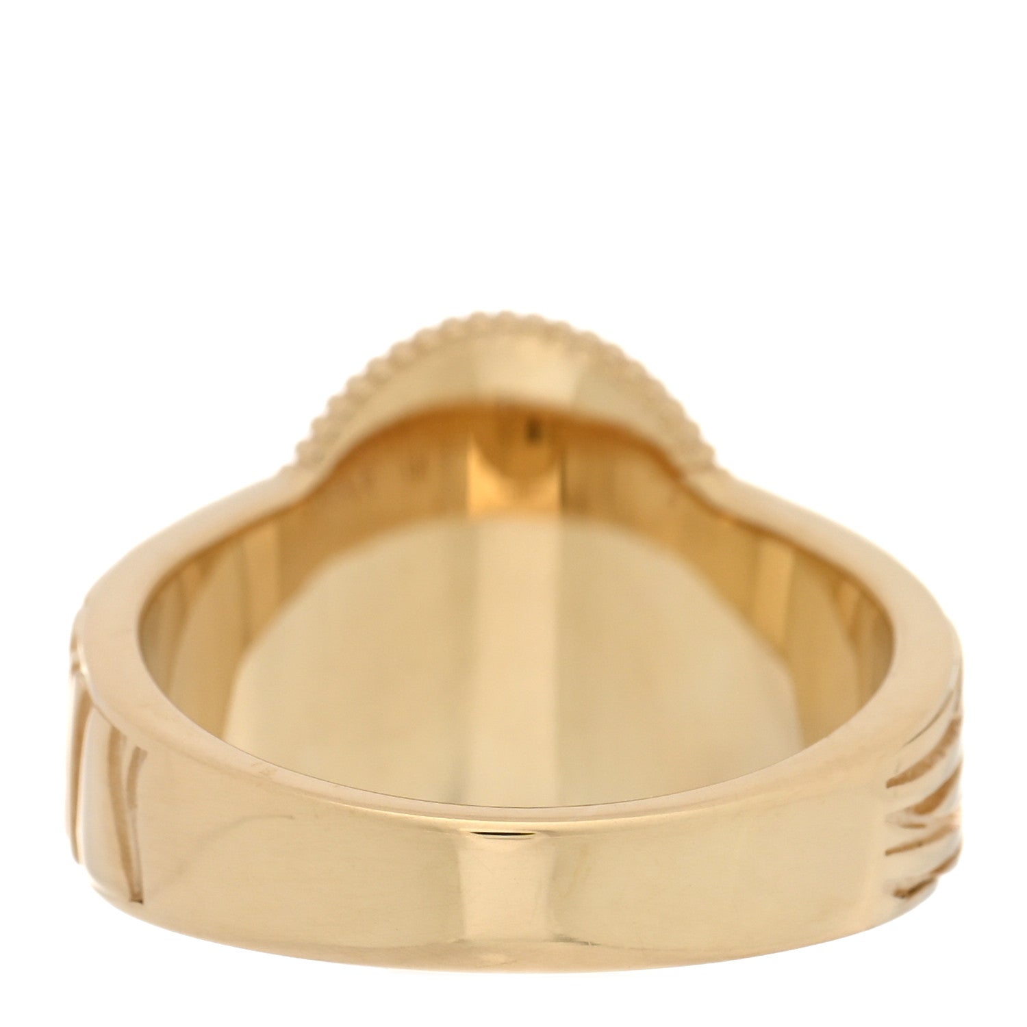 Foundrae 18K Yellow Gold Enamel Diamond Strength Cigar Band 57 8 Red 3 of 4