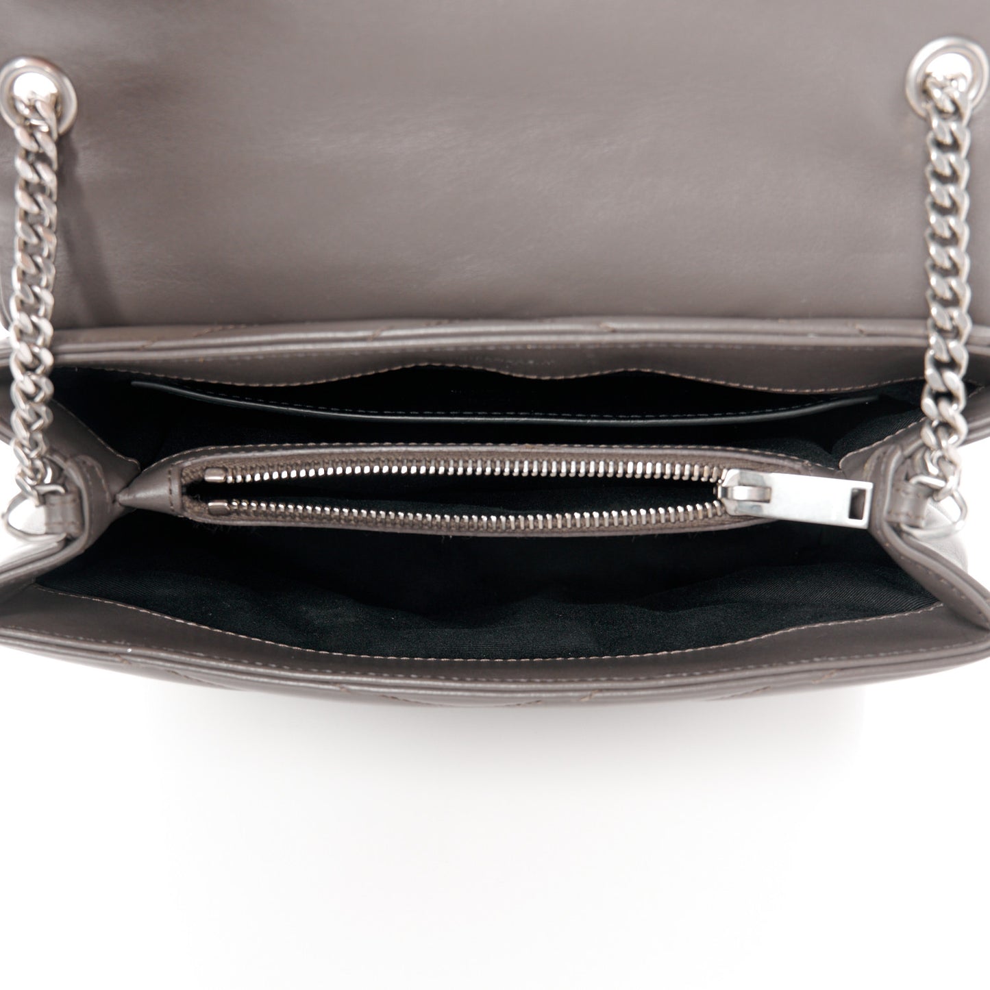 Calfskin Y Quilted Monogram Small Loulou Chain Satchel Earth