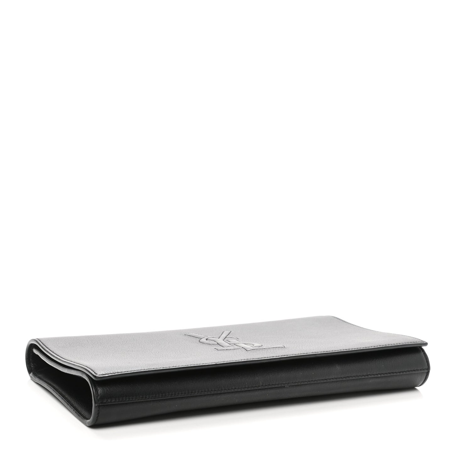 Calfskin Monogram Large Belle De Jour Clutch Black