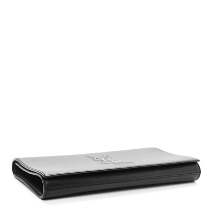 Saint Laurent Calfskin Monogram Large Belle De Jour Clutch Black 3 of 6