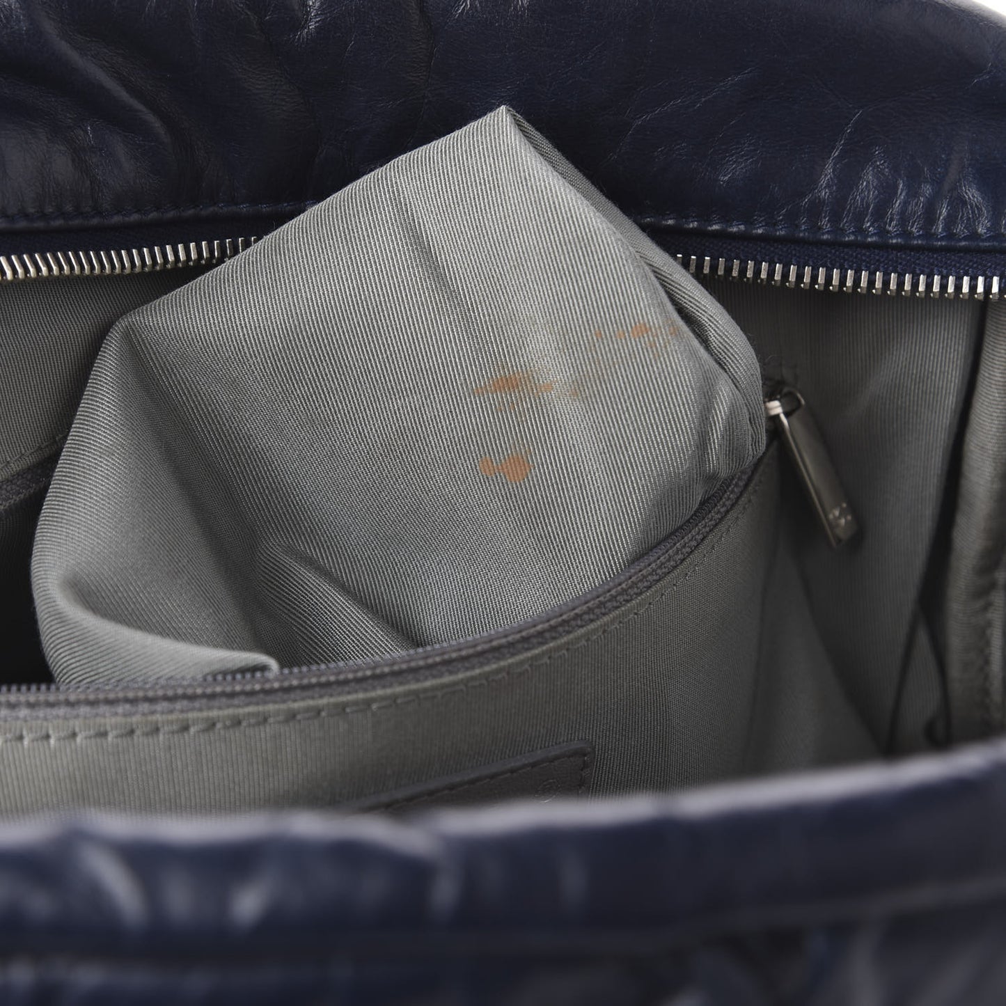 Calfskin Ultra Stitch Bowler Navy