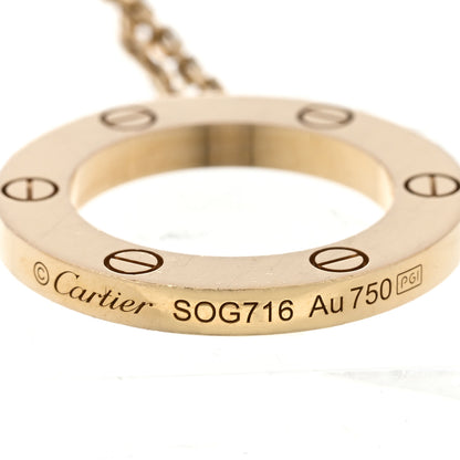 Cartier 18K Yellow Gold LOVE Pendant Necklace 6 of 7