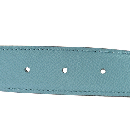 Hermes Epsom 32mm Belt Strap 85 Bleu Atoll Bleu Indigo 4 of 5