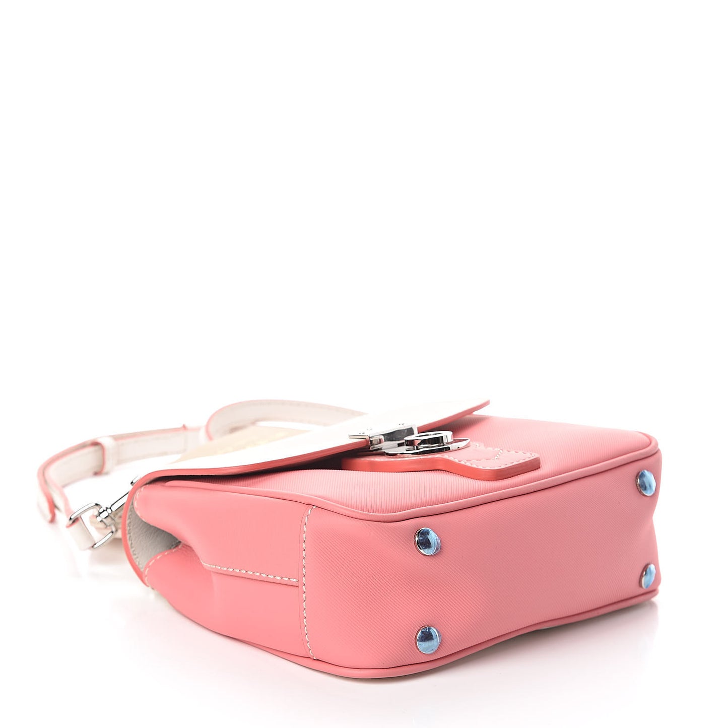 Trench Calfskin Small DK88 Top Handle Bag Sugar Pink Natural
