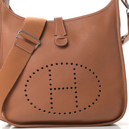 Hermes Taurillon Clemence Evelyne III GM Gold 8 of 15