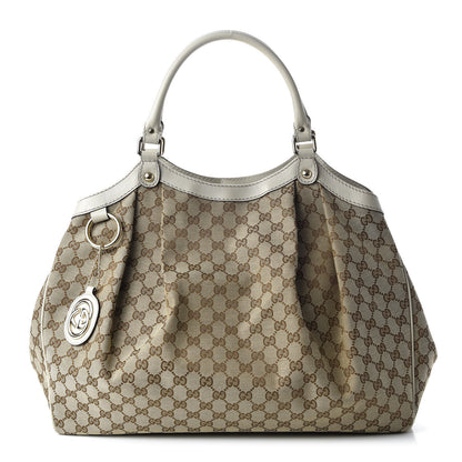 Gucci Monogram Large Sukey Tote Off White 1 of 10