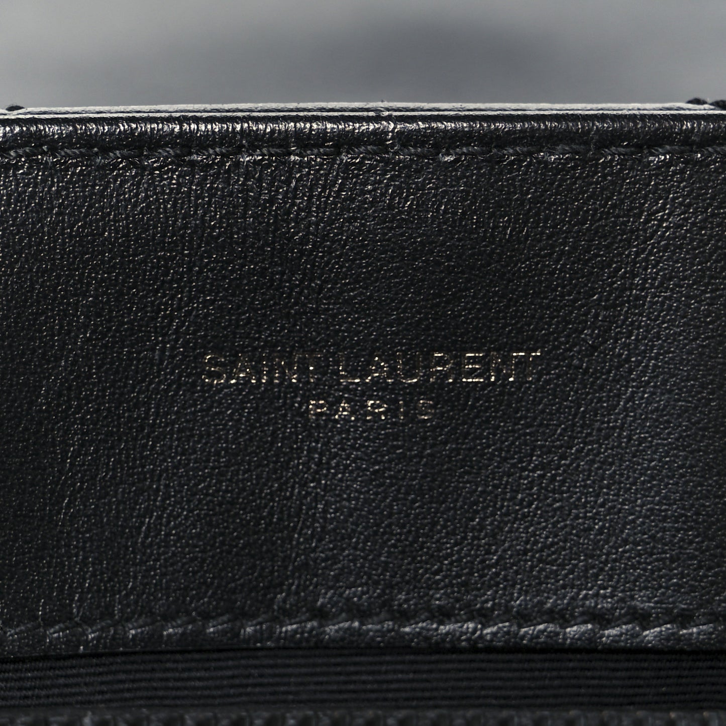 Calfskin Y Quilted Monogram Monochrome Medium Loulou Chain Satchel Black