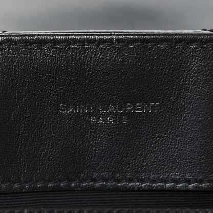 Saint Laurent Calfskin Y Quilted Monogram Monochrome Medium Loulou Chain Satchel Black 6 of 11