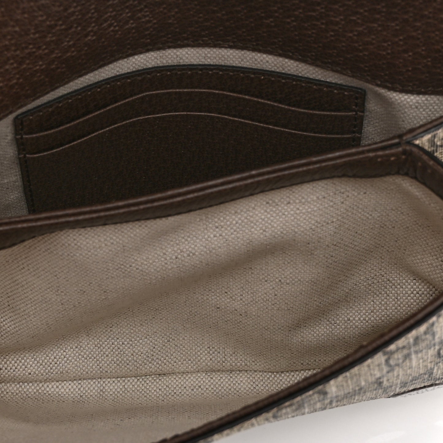 GG Supreme Monogram Textured Dollar Calfskin Blondie Belt Bag 85 34 Beige Ebony New Acero