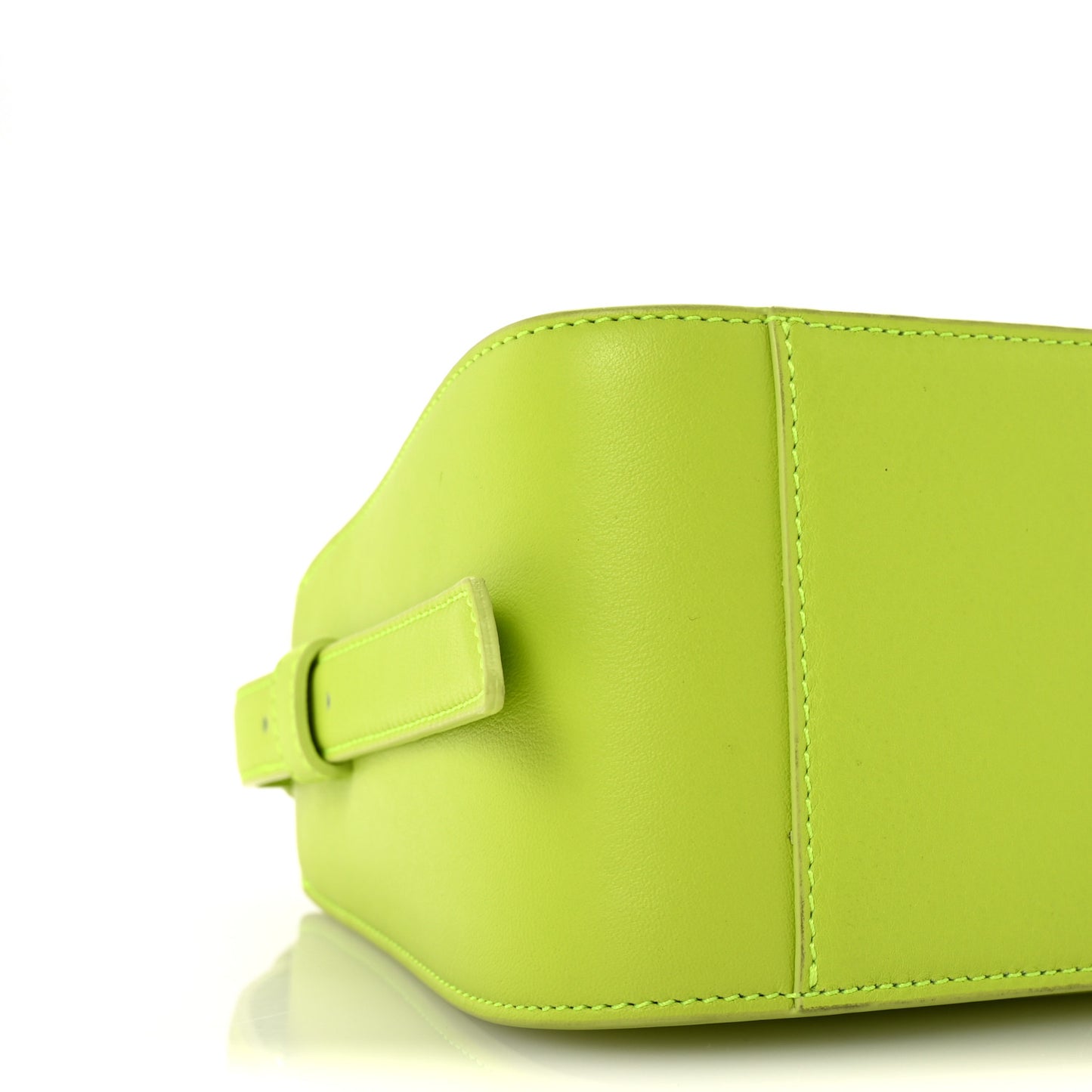 Calfskin Ottomar Small Aren Flap Hobo Acid Green