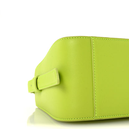 MCM Calfskin Ottomar Small Aren Flap Hobo Acid Green 8 of 9